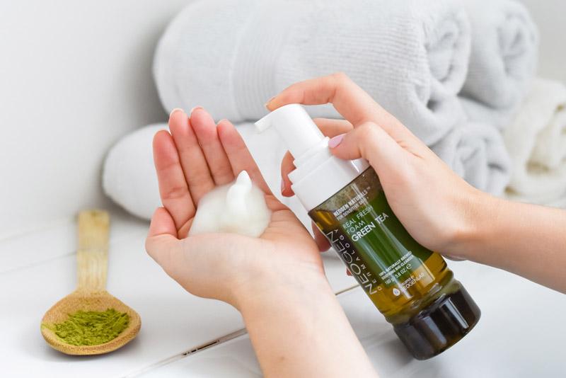 Neogen Real Fresh Green Tea Foaming Cleanser Frische Maske Fresh Mask Korean Beauty