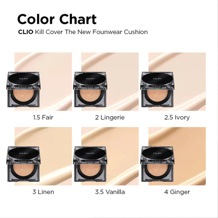 [CLIO] Kill Cover The New Founwear Cushion Set +Refill [15g x 2]