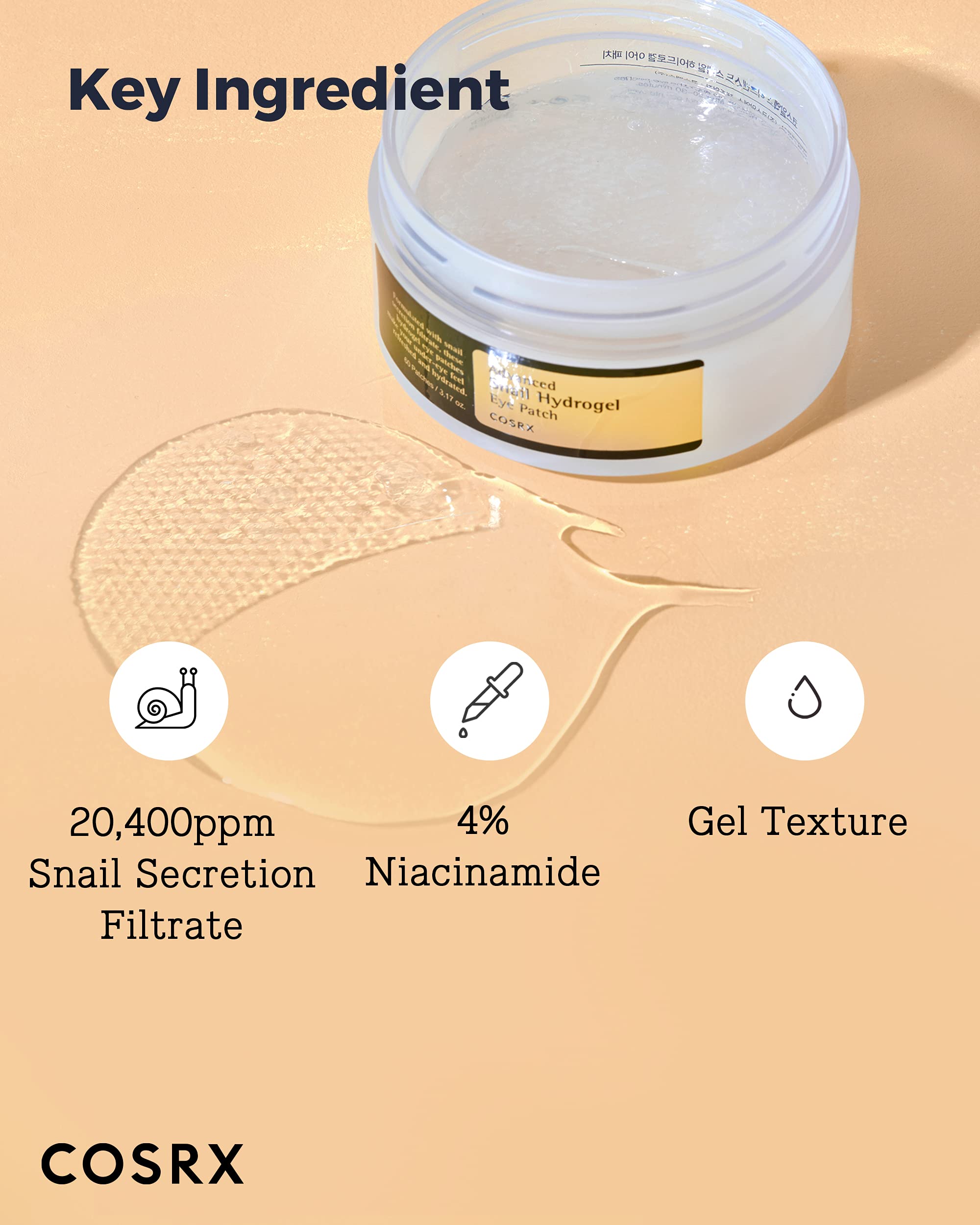 [Cosrx] Advanced Snail Hydrogel Eye Patch (60 patches)