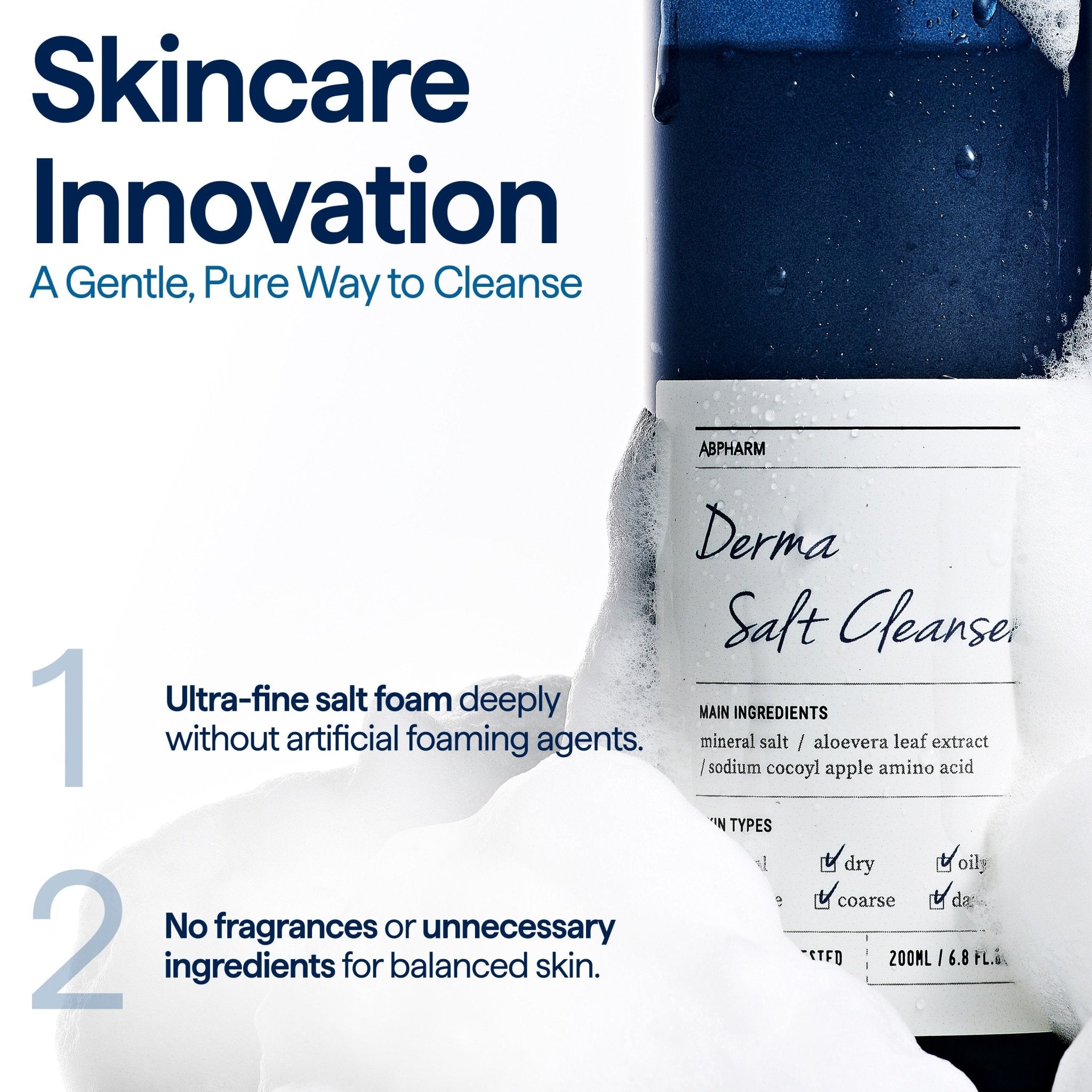[Abpharm] Derma Salt Cleanser 200ml - Fresh Mask Korean Beauty