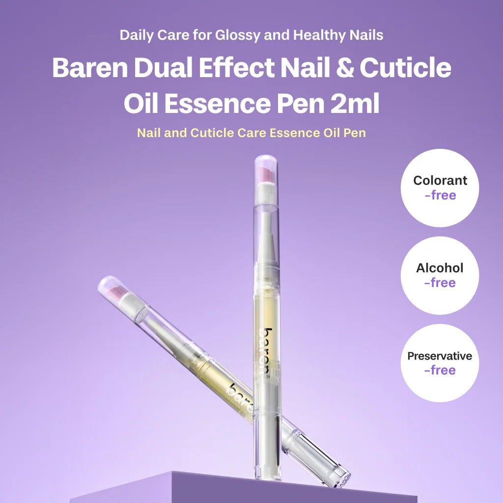 [Baren] Dual Effect Nail and Cuticle Care Essence Oil Pen - Fresh Mask Korean Beauty