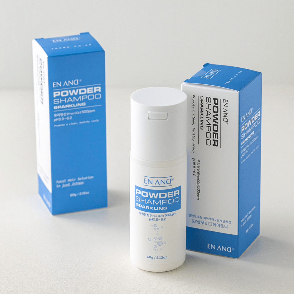 [ENAND] Carbonate Sparkling Powder Shampoo - Fresh Mask Korean Beauty