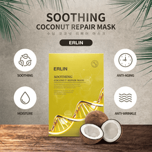 Laden Sie das Bild in den Galerie-Viewer, [ERLIN] Soothing Coconut Repair Mask Pack - Fresh Mask Korean Beauty
