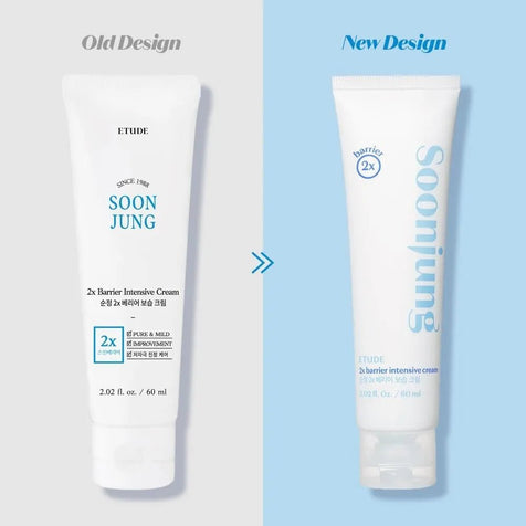 [Etude] SoonJung 2x Barrier Intensive Cream 60ml - Fresh Mask Korean Beauty