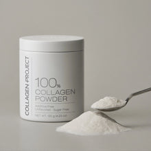 Load image into Gallery viewer, Collagen Project 100% Collagen Powder with a spoon of collagen powder

