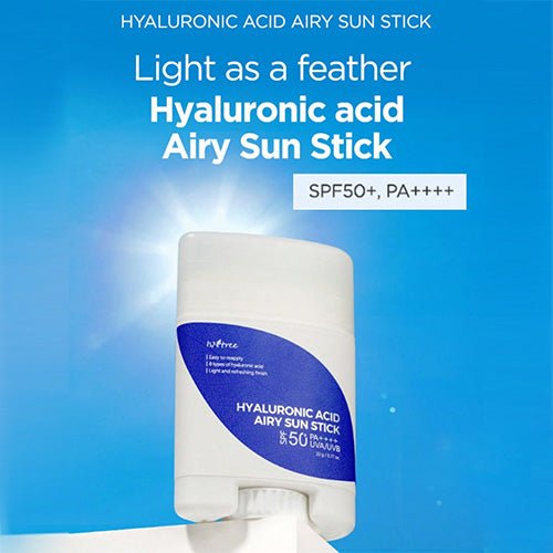 [Isntree] Hyaluronic Acid Airy Sun Stick SPF 50 PA++++ - Fresh Mask Korean Beauty