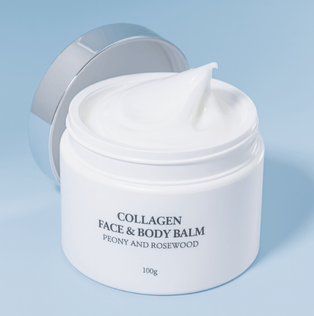 [KOCO] Collagen Face & Body Balm Peony and Rosewood 100g - Fresh Mask Korean Beauty