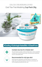 Charger l&#39;image dans la galerie, [Lindsay] Modeling Cool Teatree Mask Cup Pack - Fresh Mask Korean Beauty
