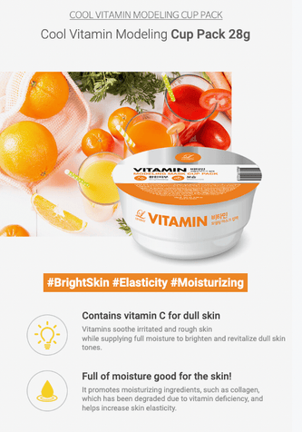 [Lindsay] Vitamin Modeling Mask Cup Pack - Fresh Mask Korean Beauty