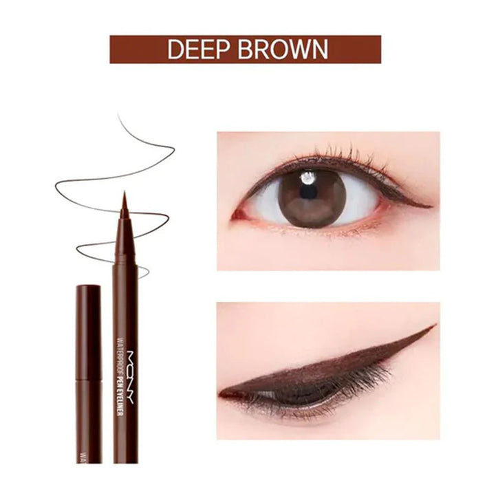 [MACQUEEN] Waterproof Pen Eyeliner 3 Colors - Fresh Mask Korean Beauty
