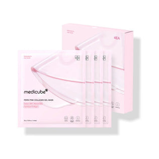 [Medicube] PDRN Pink Collagen Gel Mask Pack (4ea) - Fresh Mask Korean Beauty
