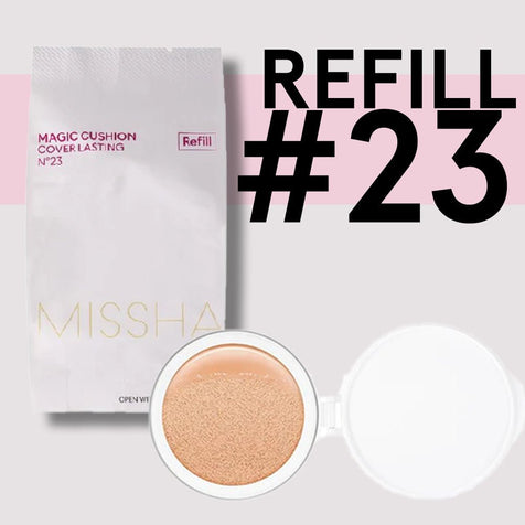 [Missha] Magic Cushion Cover Lasting Refill Only (23) - Fresh Mask Korean Beauty