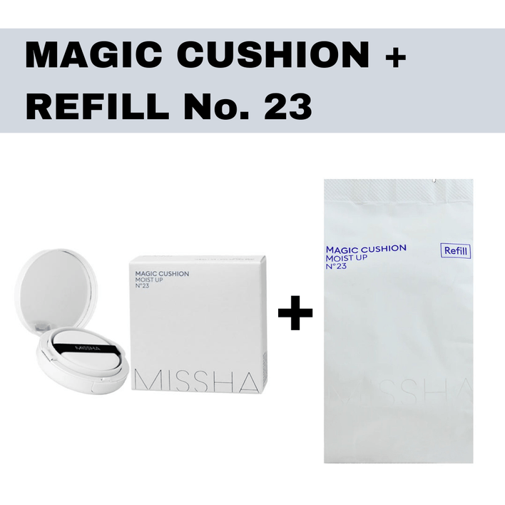 [Missha] Magic Cushion Moist Up Combo: Cushion + Refill - Fresh Mask Korean Beauty