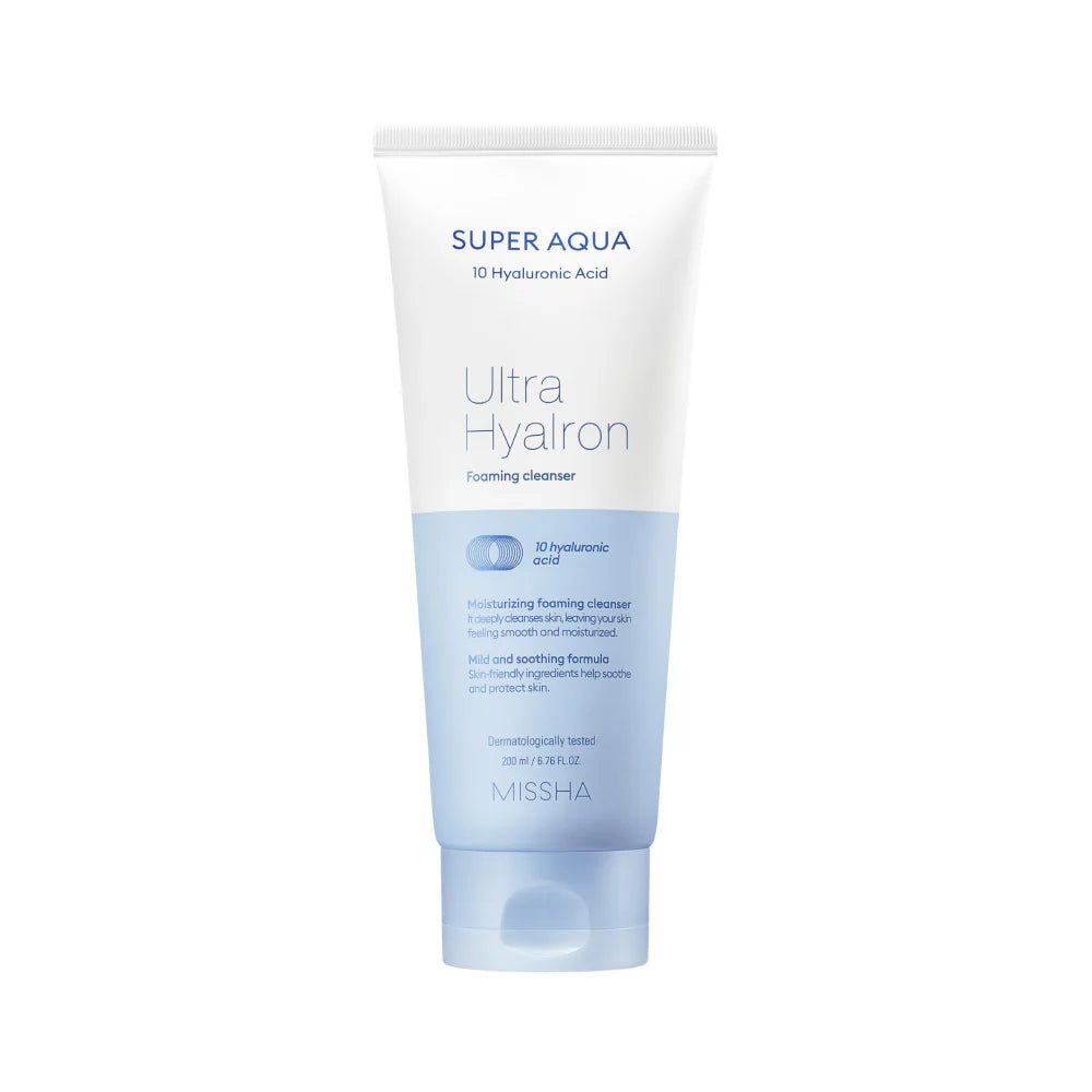 [Missha] Super Aqua Ultra Hyalron Cleansing Foam - Fresh Mask Korean Beauty
