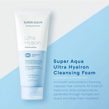 Charger l'image dans la galerie, [Missha] Super Aqua Ultra Hyalron Cleansing Foam - Fresh Mask Korean Beauty
