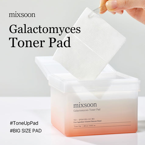 [Mixsoon] Galactomyces Toner Pad: Exfoliate + Brighten (60 thick pads) - Fresh Mask Korean Beauty