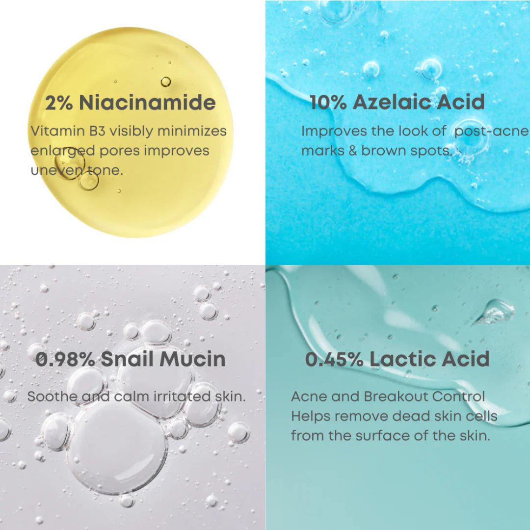 [Nineless] A - Control 10% Azelaic Acid Serum - Fresh Mask Korean Beauty