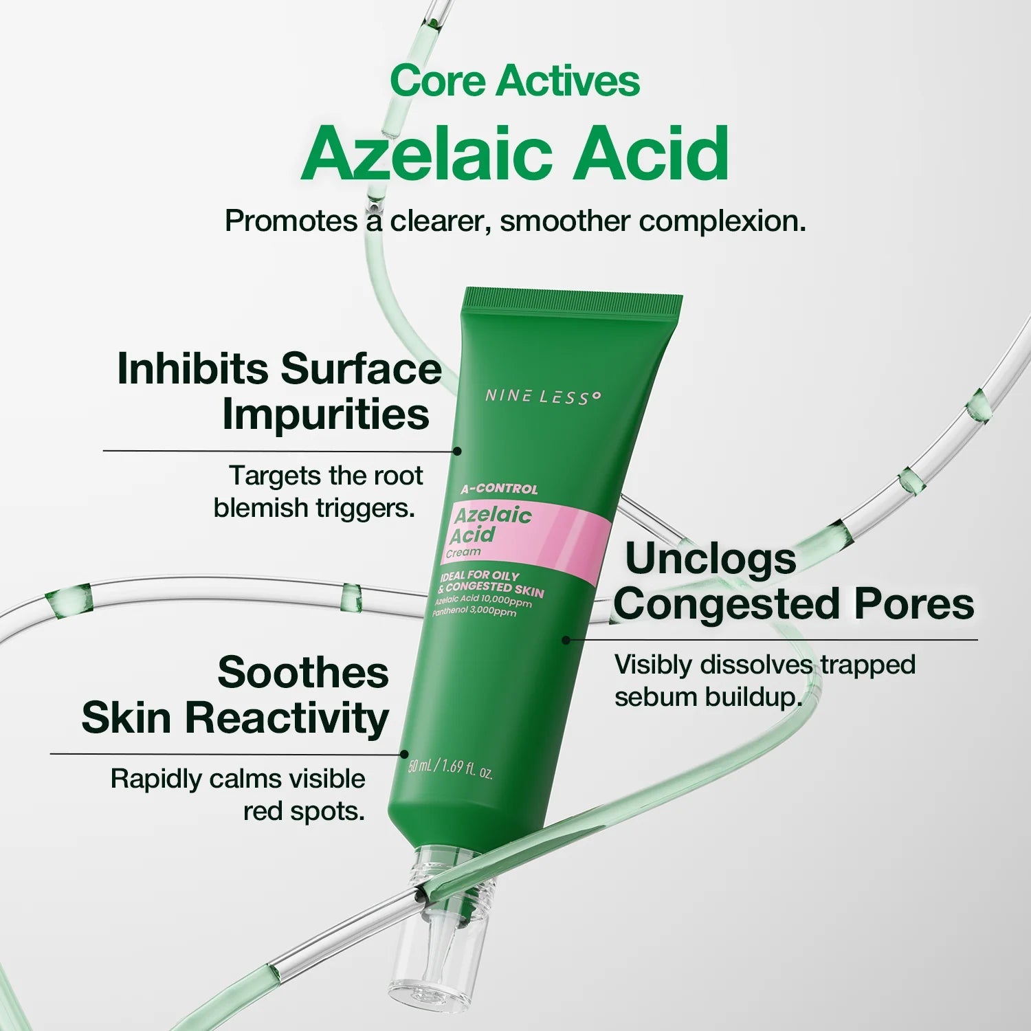 [Nineless] A-Control Azelaic Acid Cream - Fresh Mask Korean Beauty