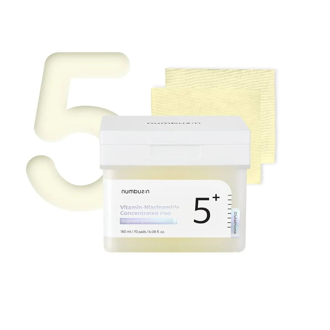 [Numbuzin] No.5 Vitamin - Niacinamide Concentrated Pad (70 pads) - Fresh Mask Korean Beauty