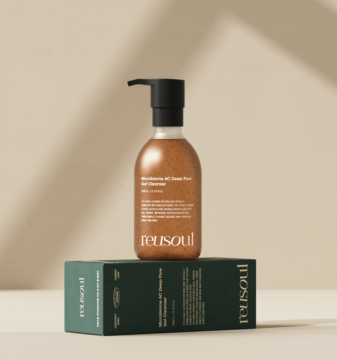 [REUSOUL] Microbiome AC Deep Pore Gel Cleanser 200ml - Fresh Mask Korean Beauty