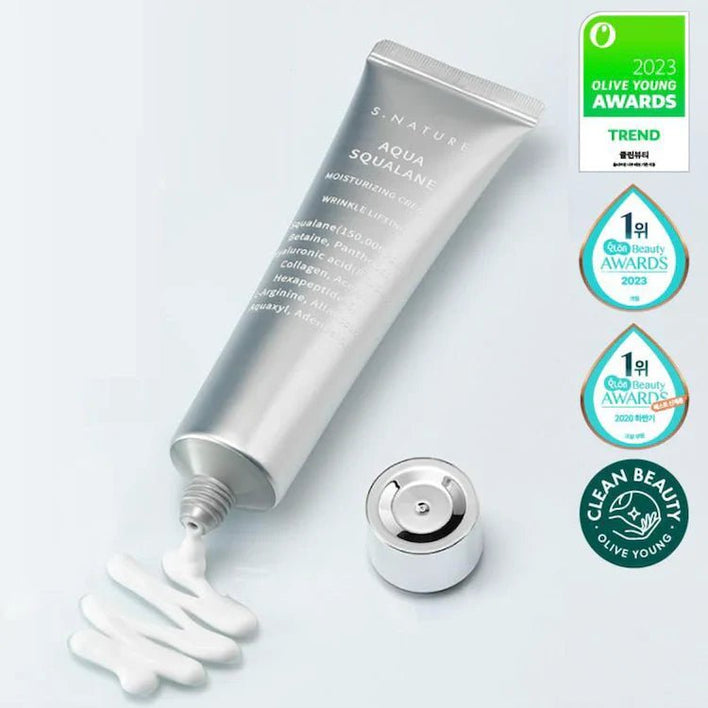 [S. Nature] Aqua Squalane Moisturizing Cream 60ml - Fresh Mask Korean Beauty