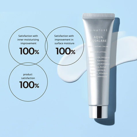 [S. Nature] Aqua Squalane Moisturizing Cream Jumbo 80ml - Fresh Mask Korean Beauty