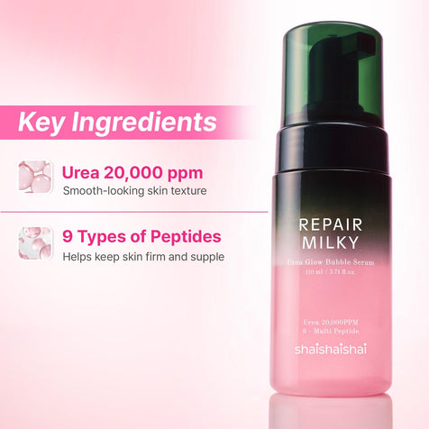 [Shaishaishai] Repair Milky Urea Glow Bubble Serum - Fresh Mask Korean Beauty