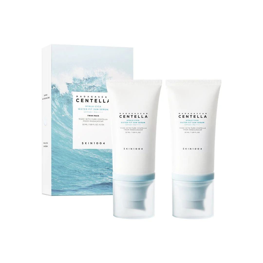 [Skin1004] Madagascar Centella Hyalu-Cica Water-Fit Sun Serum Twin Pack