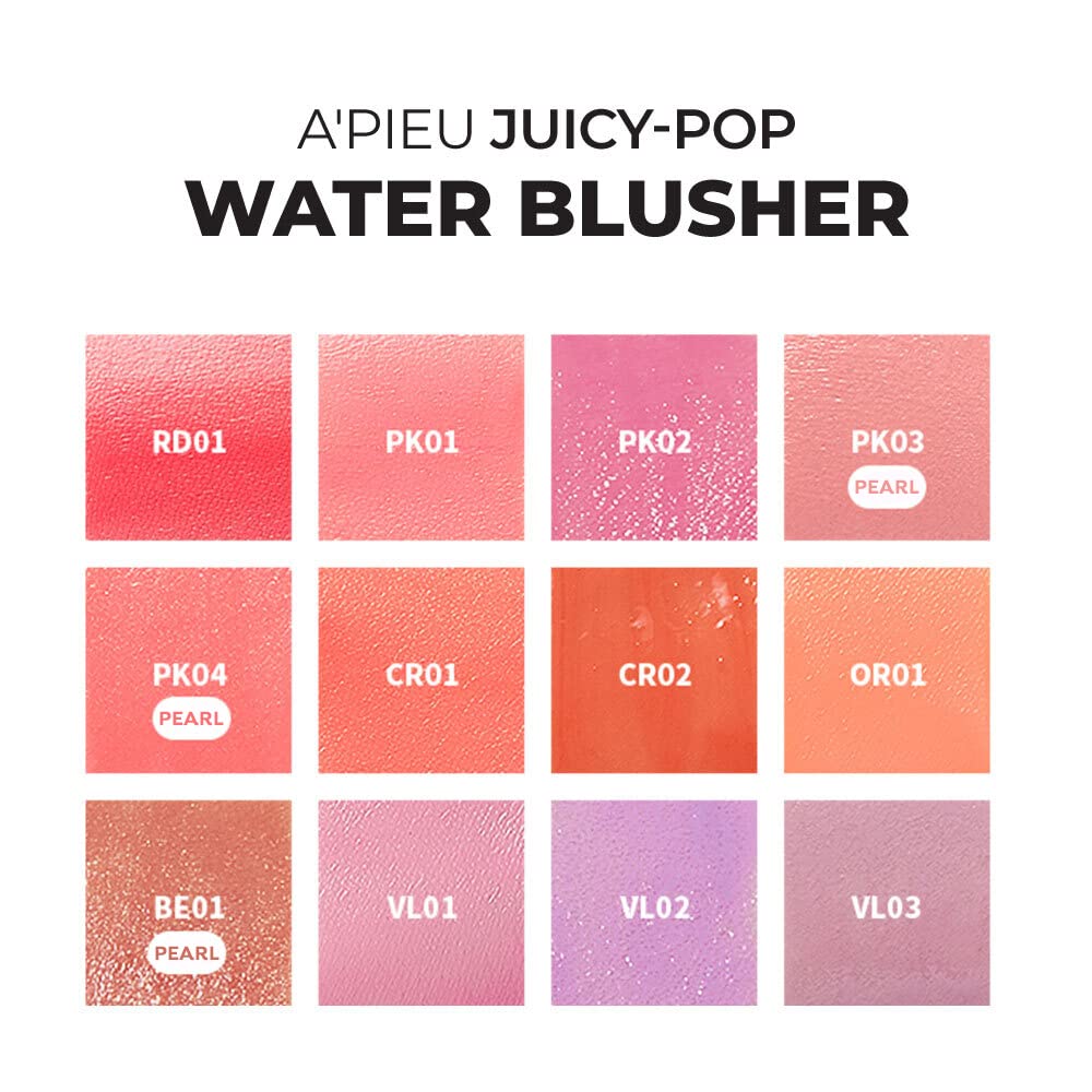 [A'pieu] Juicy-Pang Water Blusher 4 colors - Fresh Mask Korean Beauty