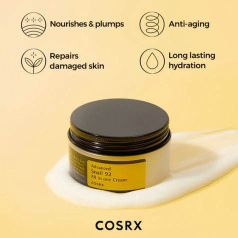 [COSRX] Advanced Snail 92 All in One Repair Cream - Fresh Mask Korean Beauty