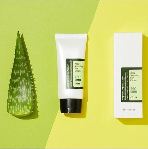 [COSRX] Aloe Soothing Sun Cream SPF50+ PA+++ - Fresh Mask Korean Beauty
