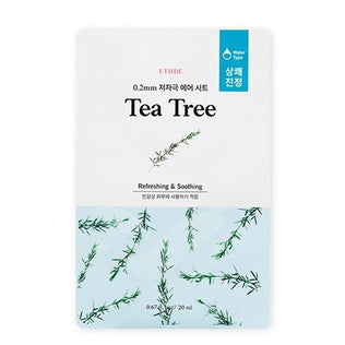 [Etude] 0.2 THERAPY AIR MASK - Tea Tree - Fresh Mask Korean Beauty