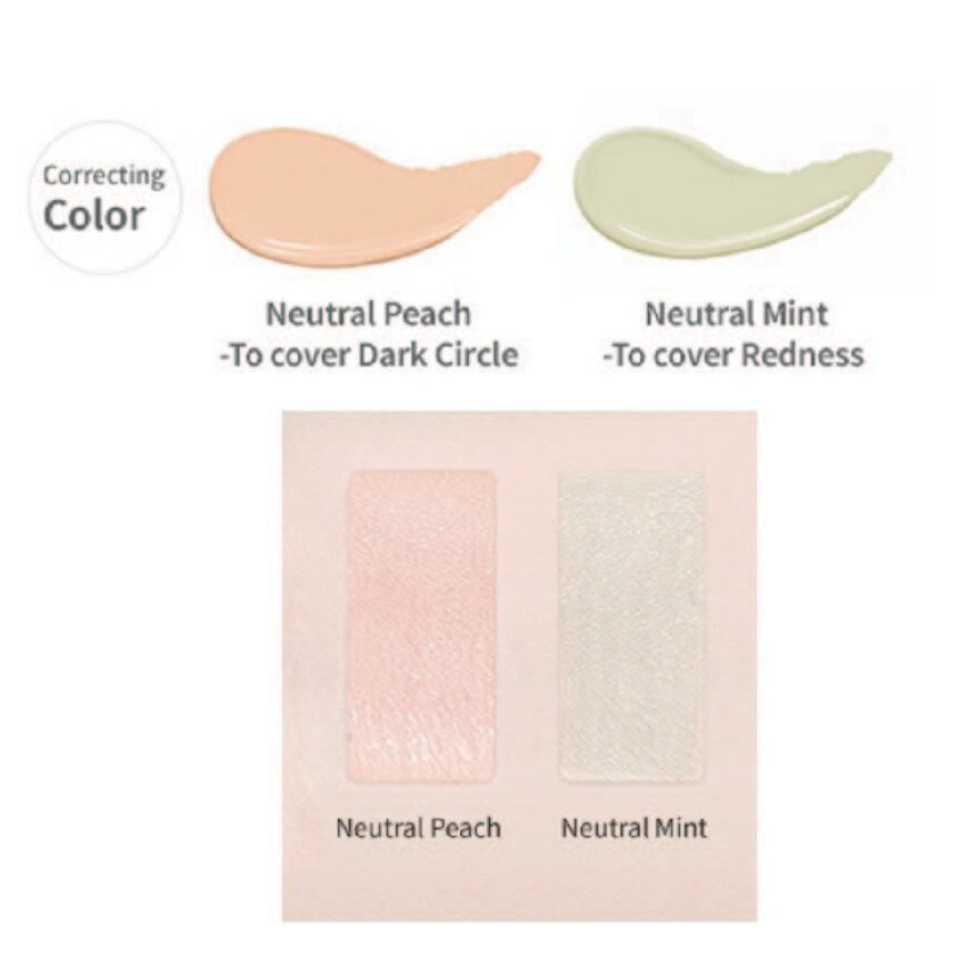[Etude] Big Cover Skin Fit Concealer Pro (Neutral Peach) - Fresh Mask Korean Beauty