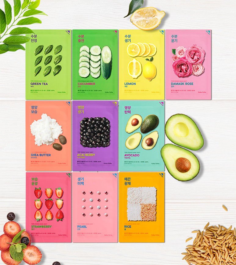 [Holika Holika] Pure Essence Mask Sheet Acai Berry - Fresh Mask Korean Beauty