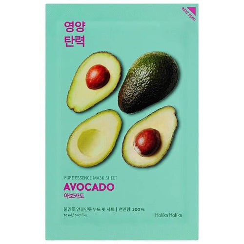 [Holika Holika] Pure Essence Mask Sheet Avocado - Fresh Mask Korean Beauty