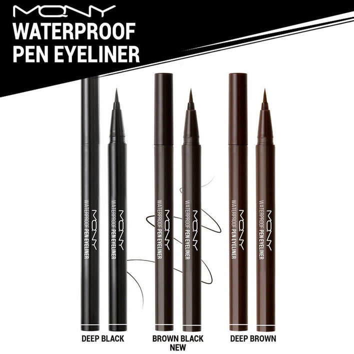 [MACQUEEN] Waterproof Pen Eyeliner 3 Colors - Fresh Mask Korean Beauty