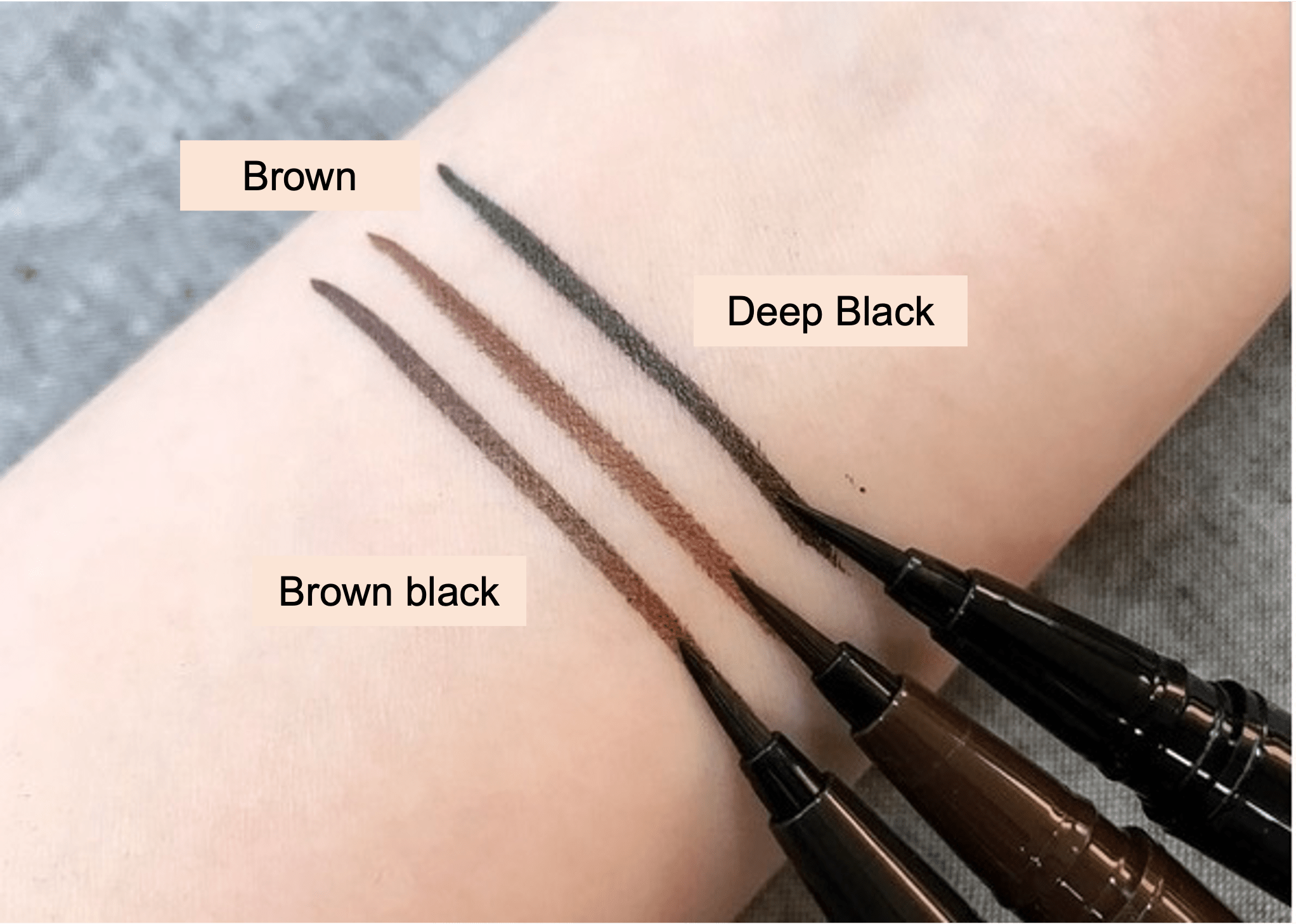 [MACQUEEN] Waterproof Pen Eyeliner 3 Colors - Fresh Mask Korean Beauty