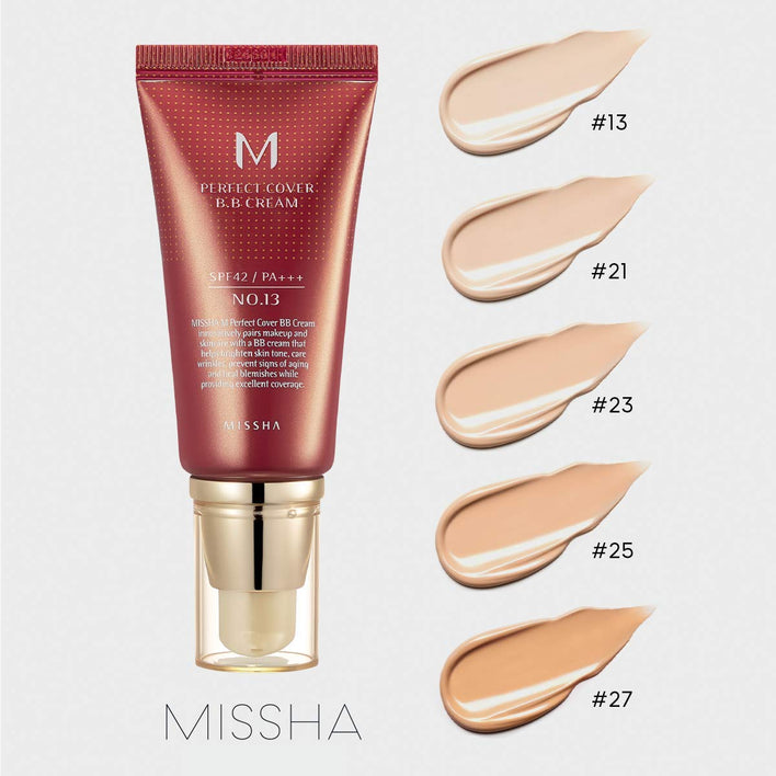 [Missha] M Perfect Cover BB Cream SPF42 PA+++ - Fresh Mask Korean Beauty