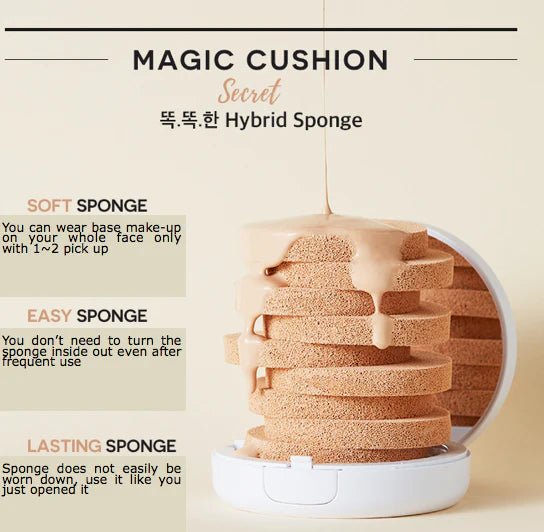 [Missha] Magic Cushion Moist Up SPF50+ PA+++ - Fresh Mask Korean Beauty