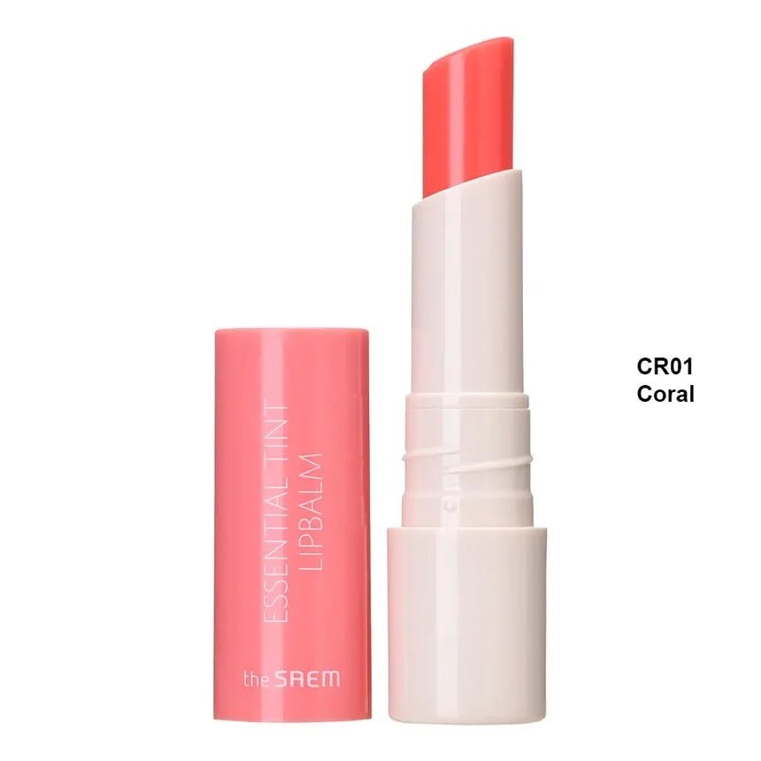 [The Saem] Saemmul Essential Tint Lip Balm - 2 Colors - Fresh Mask Korean Beauty